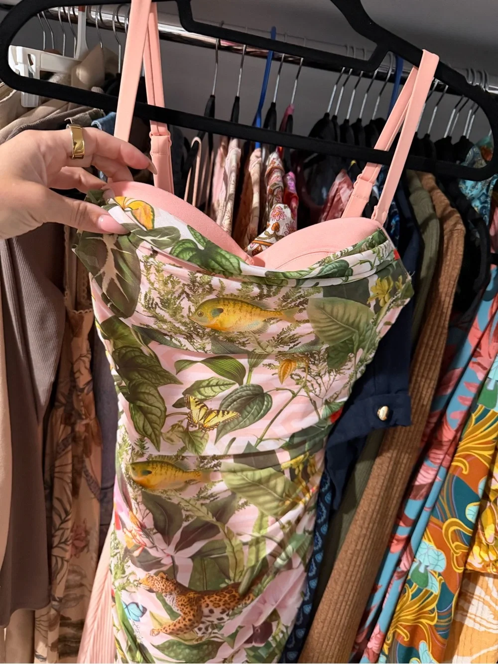 Floral Sweetie mesh column dress